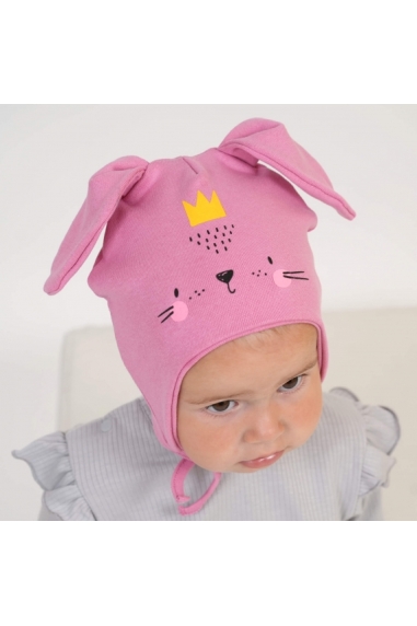 Шапочка для дівчинки фуксія стрейч - 2