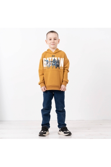 Худі для хлопчика гірчичний двонитка - 1
