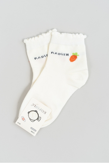 Шкарпетки для дівчинки молочний бавовна