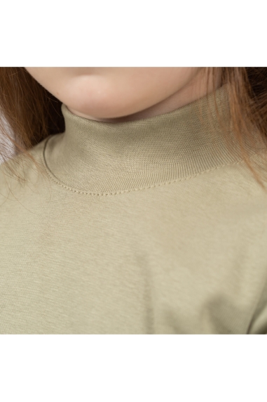 Гольф дитячий світлий оліва стретч - 1