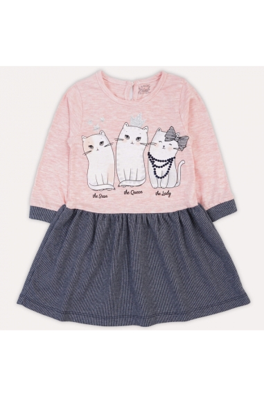 Сукня для дівчинки Три кота рожевий фулікра - 1