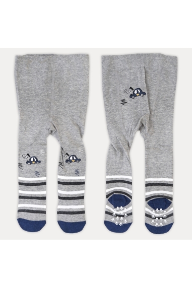 Колготки під памперс для хлопчика сірий бавовна