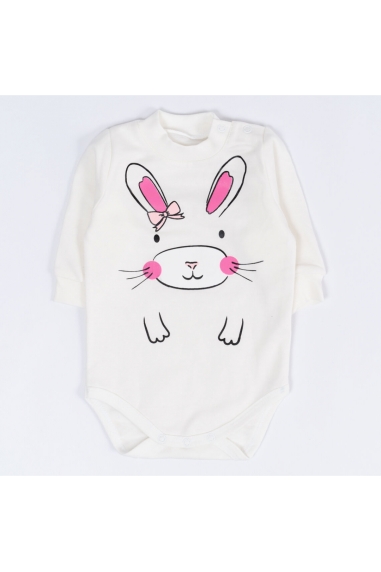 Боді для малят Зайка молочний начіс(футер)