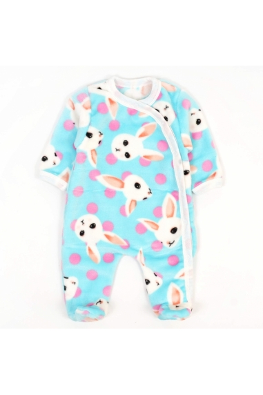 Пухнастий чоловічок для малят блакитний начіс (футер) - 1