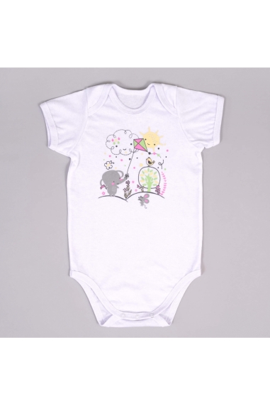 Боді для малят Слоненя білий кулір