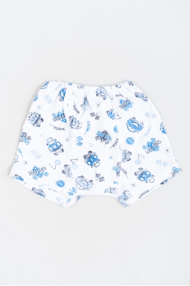 Труси боксери для хлопчика Машинки білий кулір