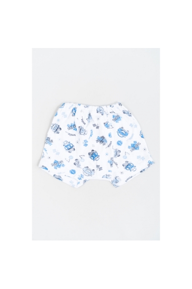 Труси боксери для хлопчика Машинки білий кулір - 1