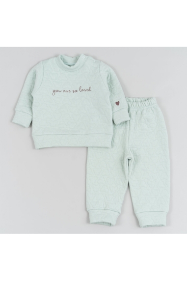 Костюм для малят ментоловий капітон