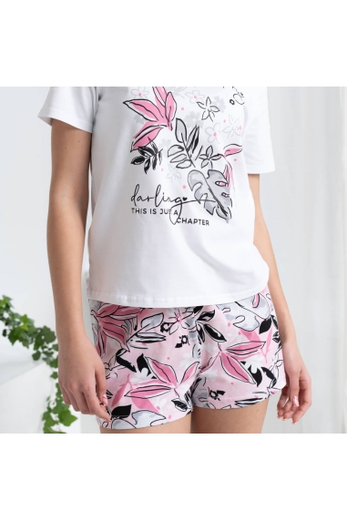 Піжама жіноча рожевий кулір - 1