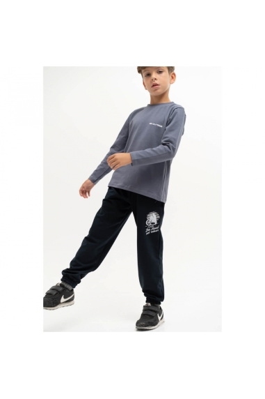 Штани для хлопчика темно-синій двонитка