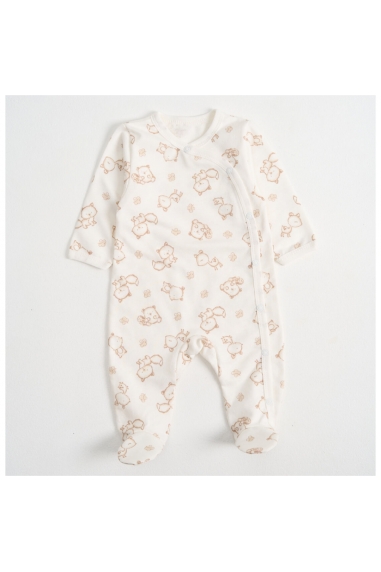 Чоловічок для малят Білочки молочний начіс(футер)