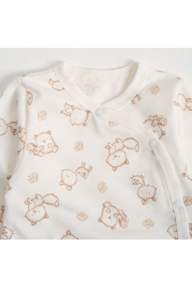 Чоловічок для малят Білочки молочний начіс(футер) - 2