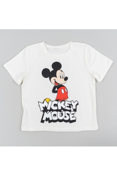 Футболка для хлопчика молочний стретч кулір