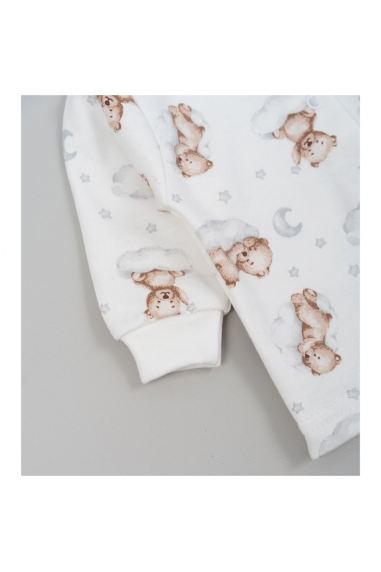 Кофтинка для малят молочний Хмарка начіс (футер) - 1