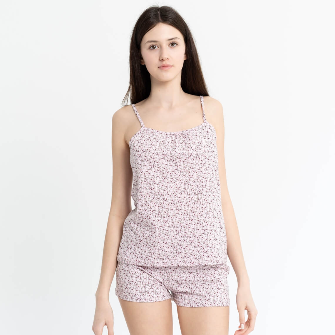 Комплект жіночий халат та піжама бордо кулір-пеньє