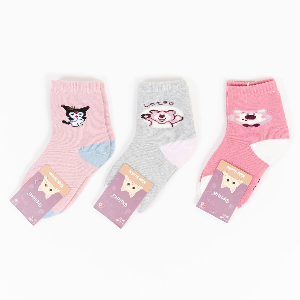 Махрові шкарпетки для дівчинки білий махра