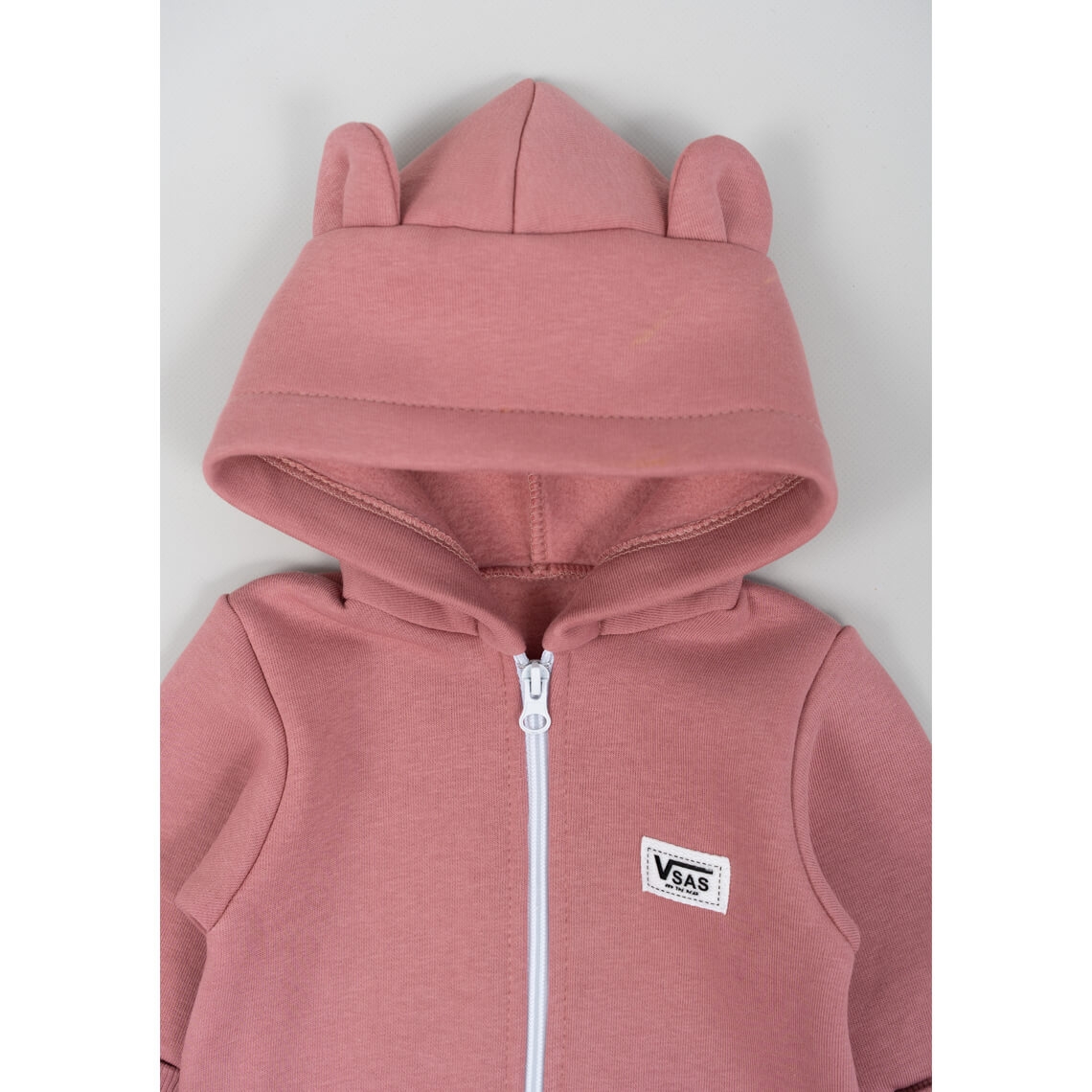 Комбінезон для малят рожевий тринитка на флісі