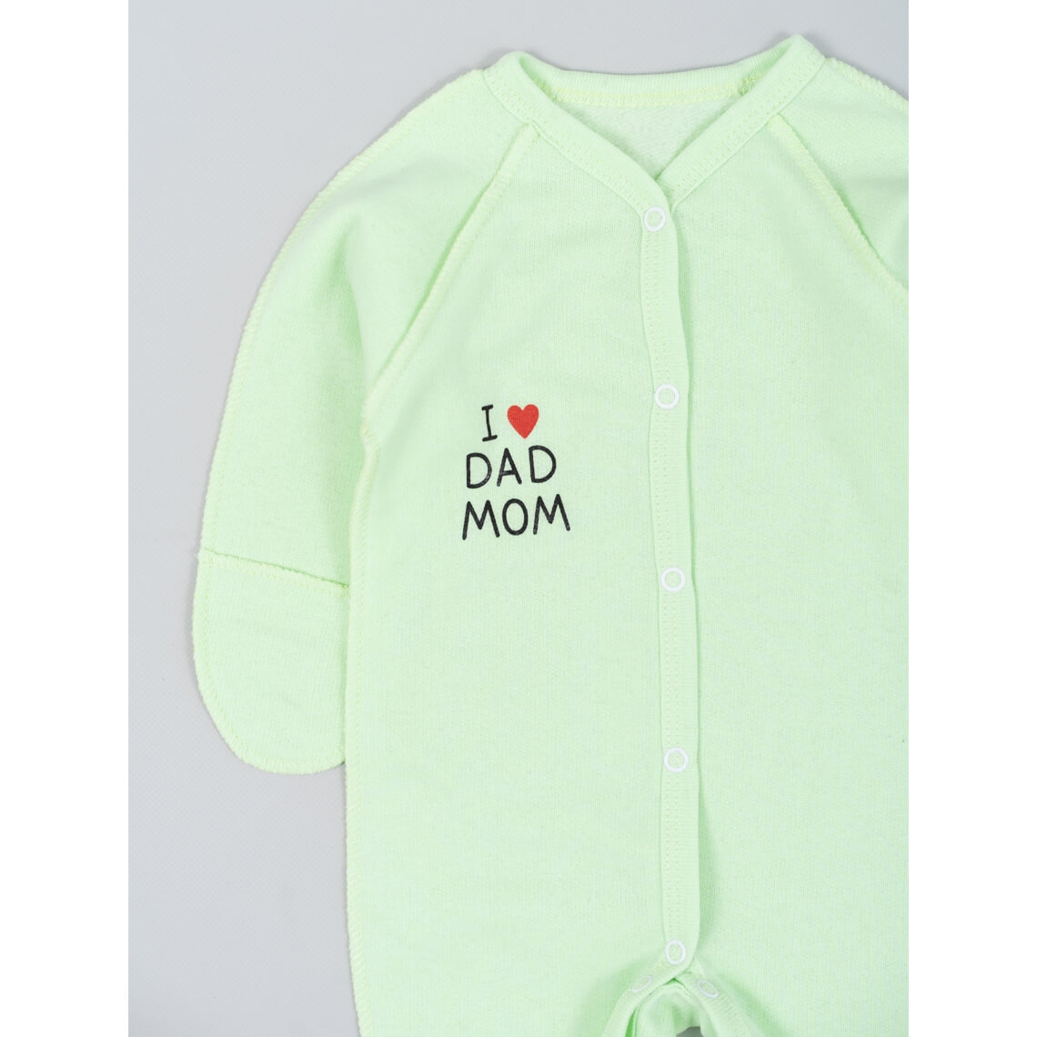 Сліп для новонарождених салатовий начіс(футер)