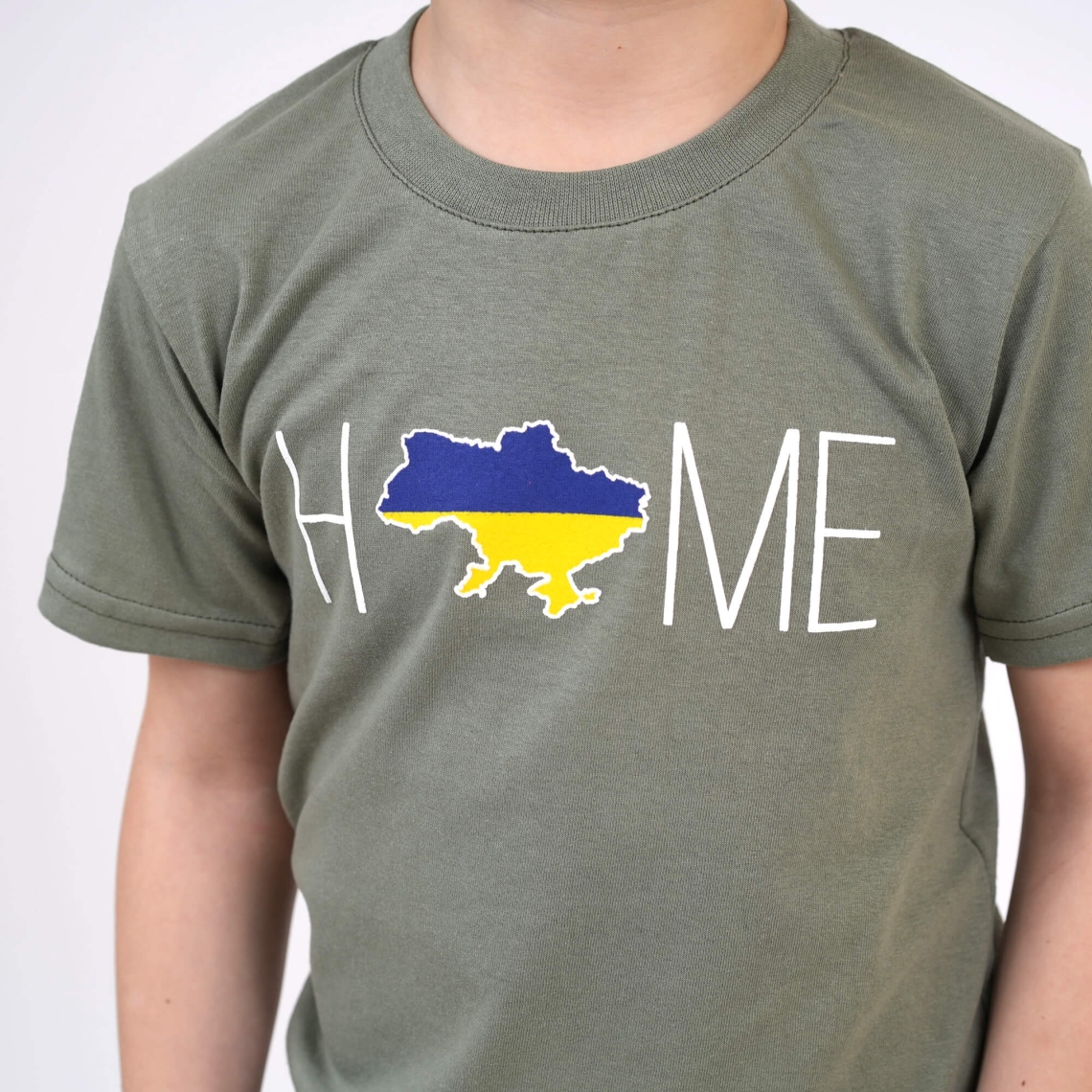 Футболка дитяча Home хакі кулір