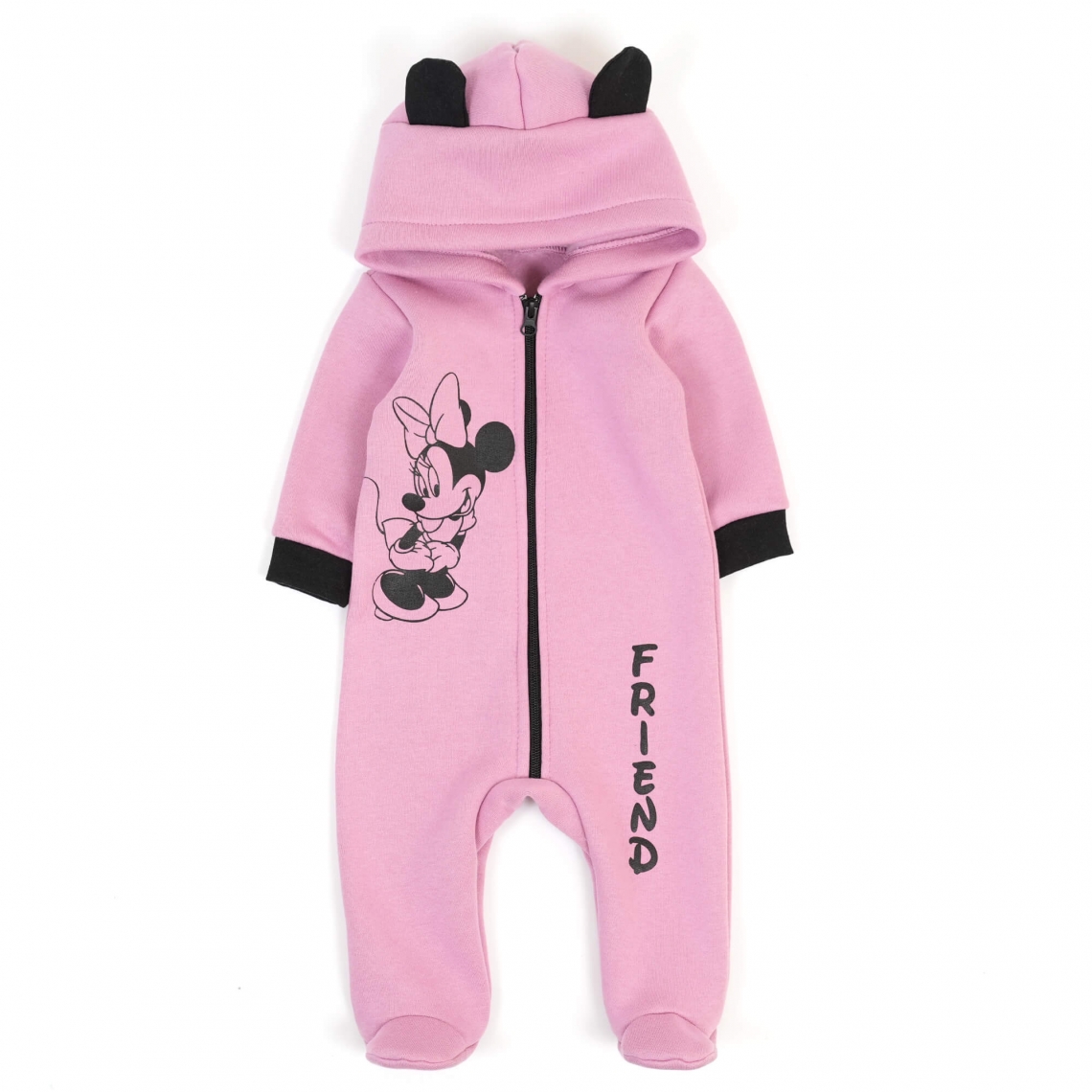 Комбінезон для  дівчаток рожевий трьохнитка на флісі