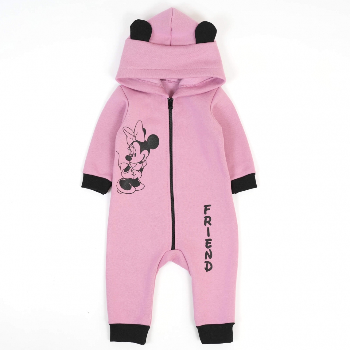 Комбінезон для  дівчаток рожевий трьохнитка на флісі