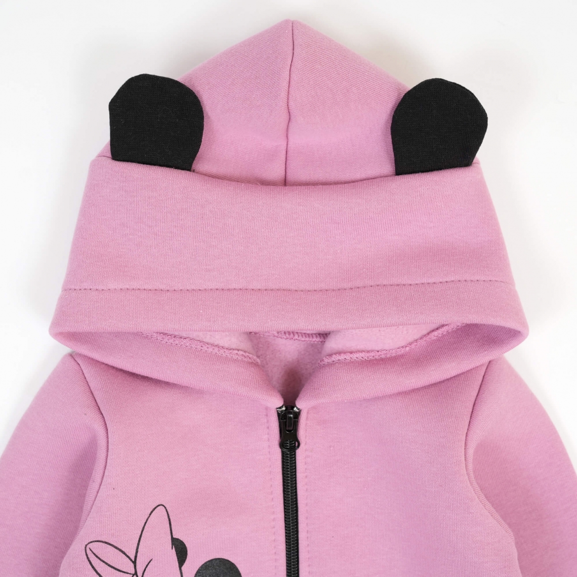 Комбінезон для  дівчаток рожевий трьохнитка на флісі