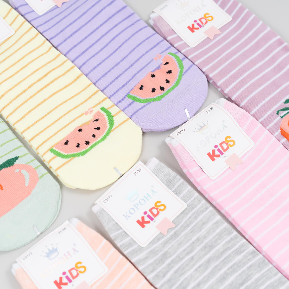 Шкарпетки для дівчинки бузковий бавовна