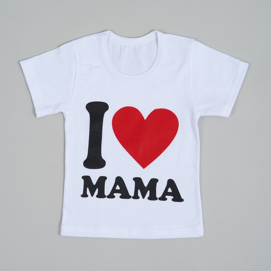 Футболка для малюків "Я люблю маму" білий кулір