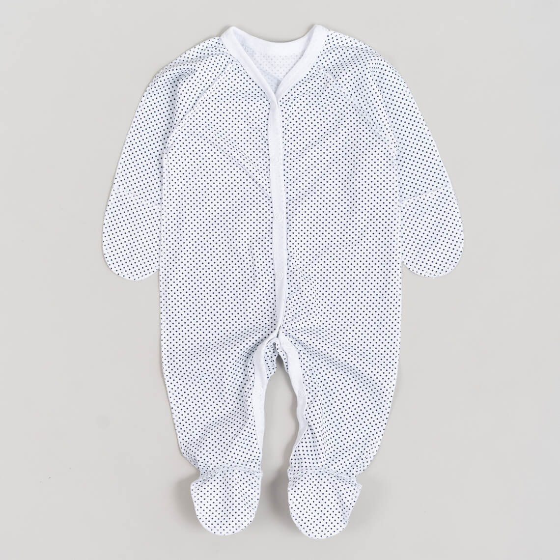 Сліп для новонароджених білий кулір