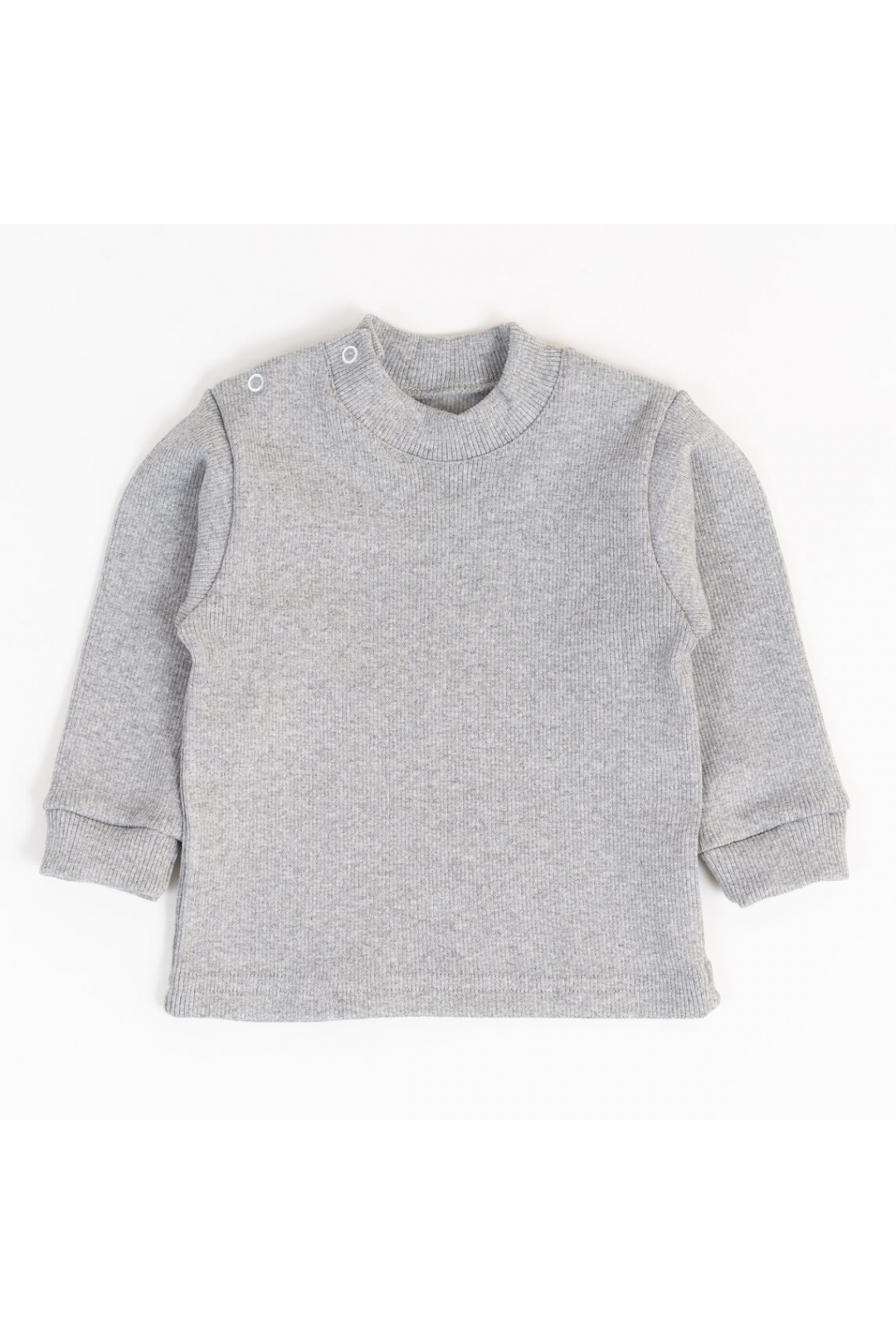 Джемпер щільний дитячий сірий рубчик з начісом