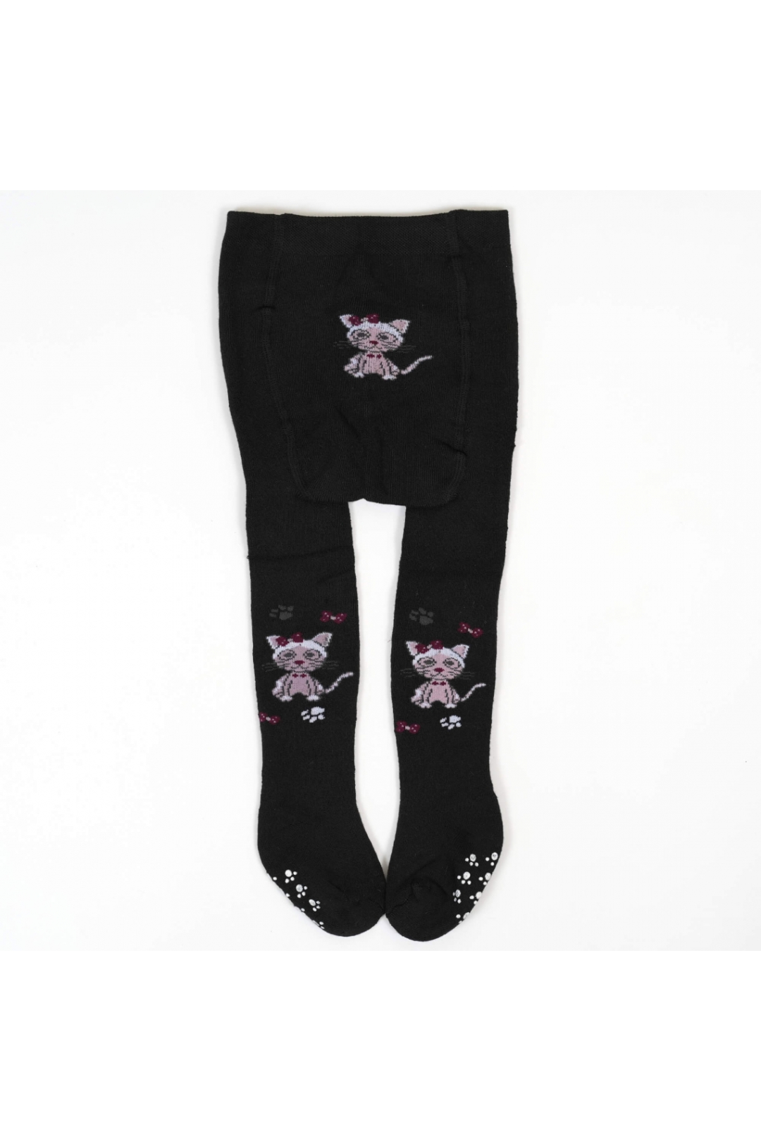 Колготи махрові з антиковзанням під підгузок для малюків чорні махра