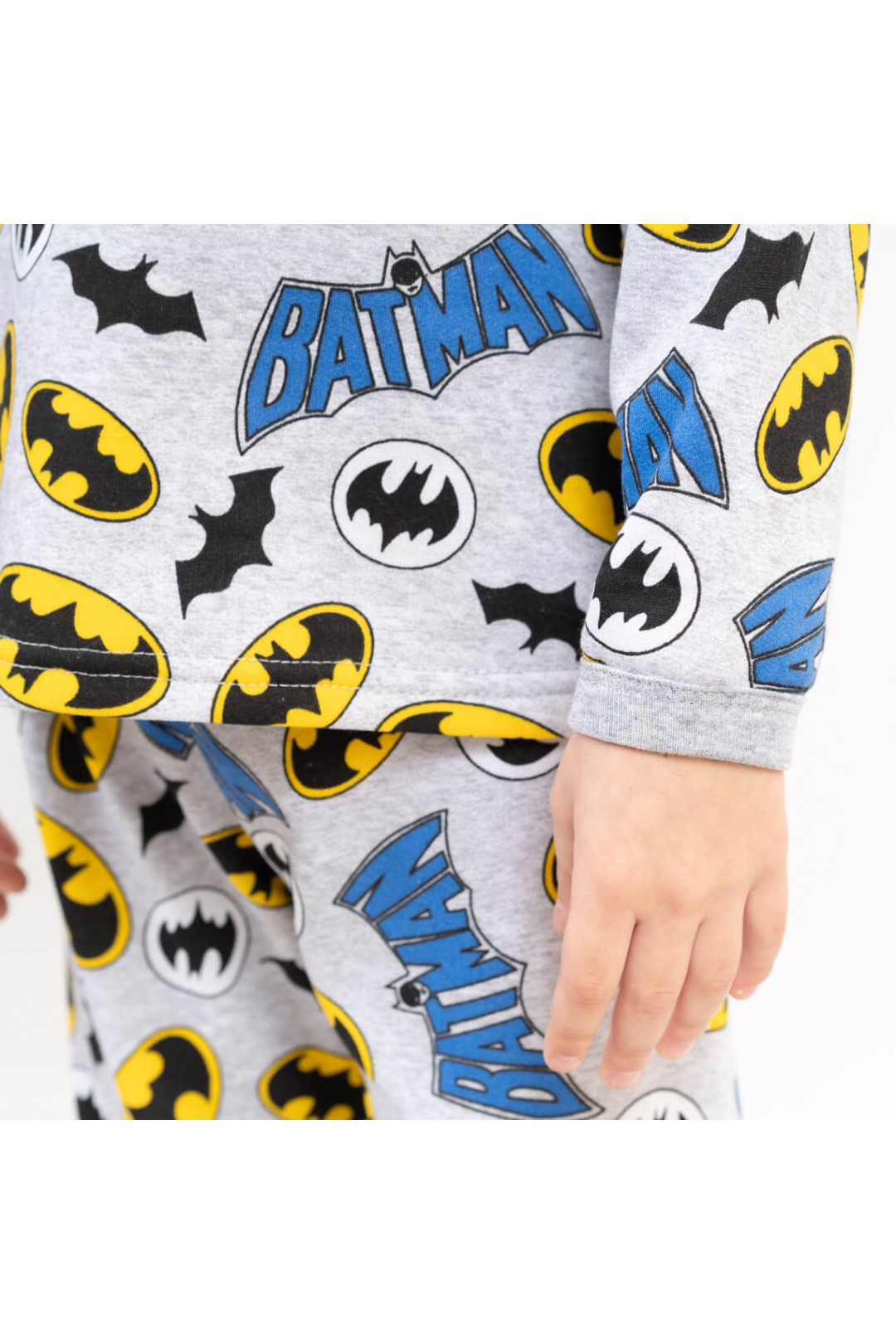 Піжама для хлопчика Бетмен сірий начіс (футер)