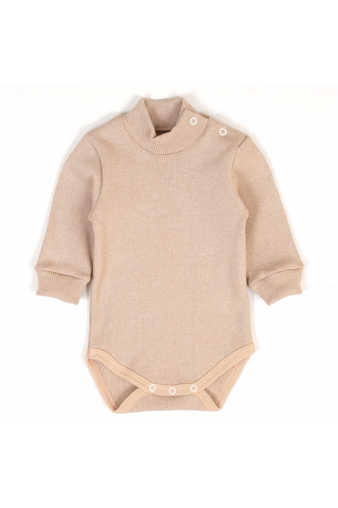 Боді для малюків бежевий рубчик з начісом