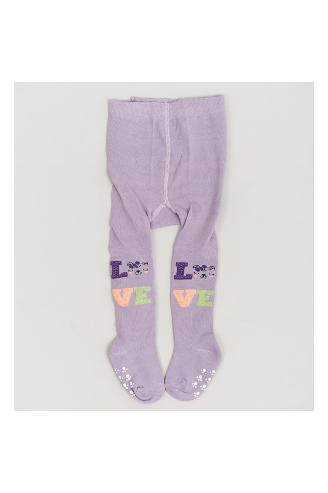 Колготки під памперс для дівчинки бузковий бавовна