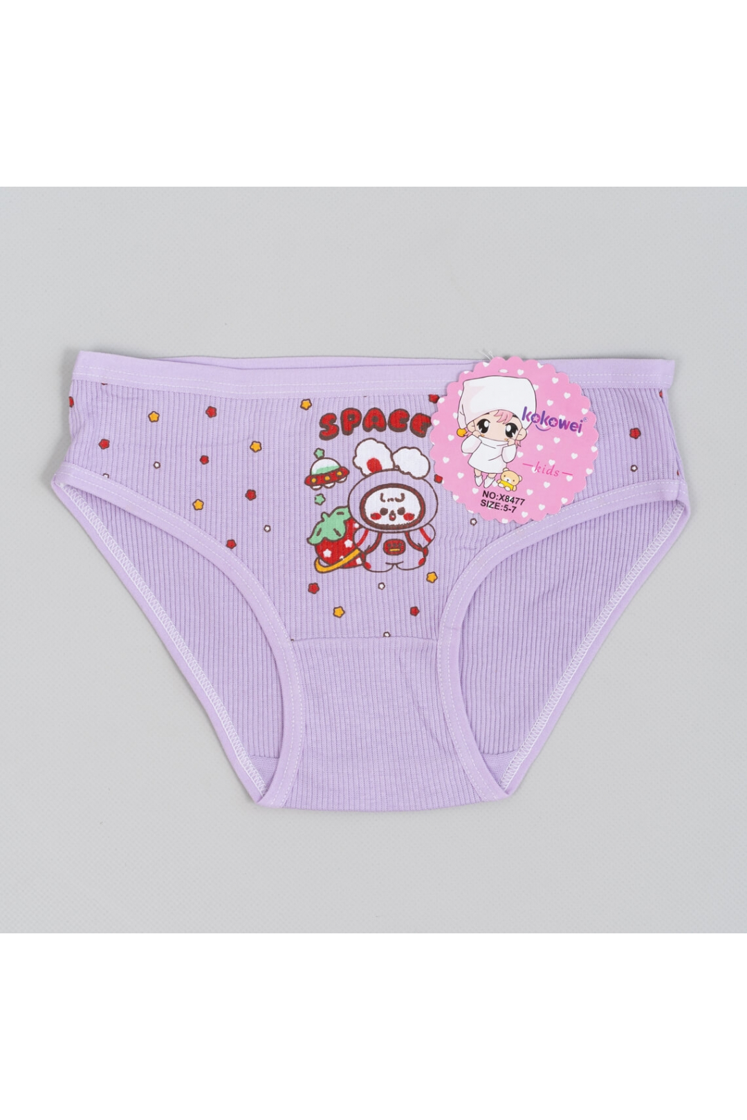 Трусики для дівчинки бузковий рубчик преміум