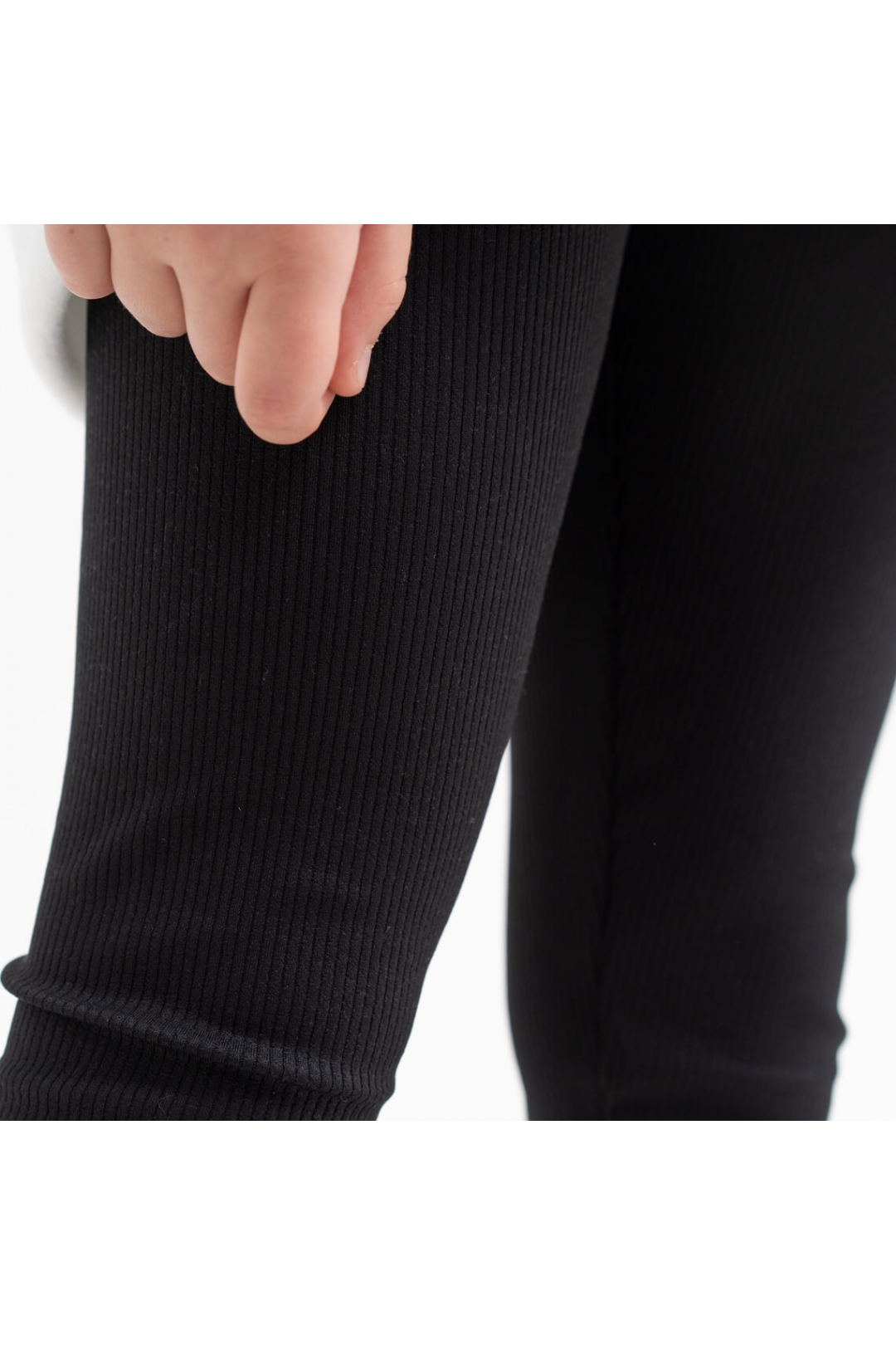 Лосіни для дівчинки рубчик чорний рубчик преміум