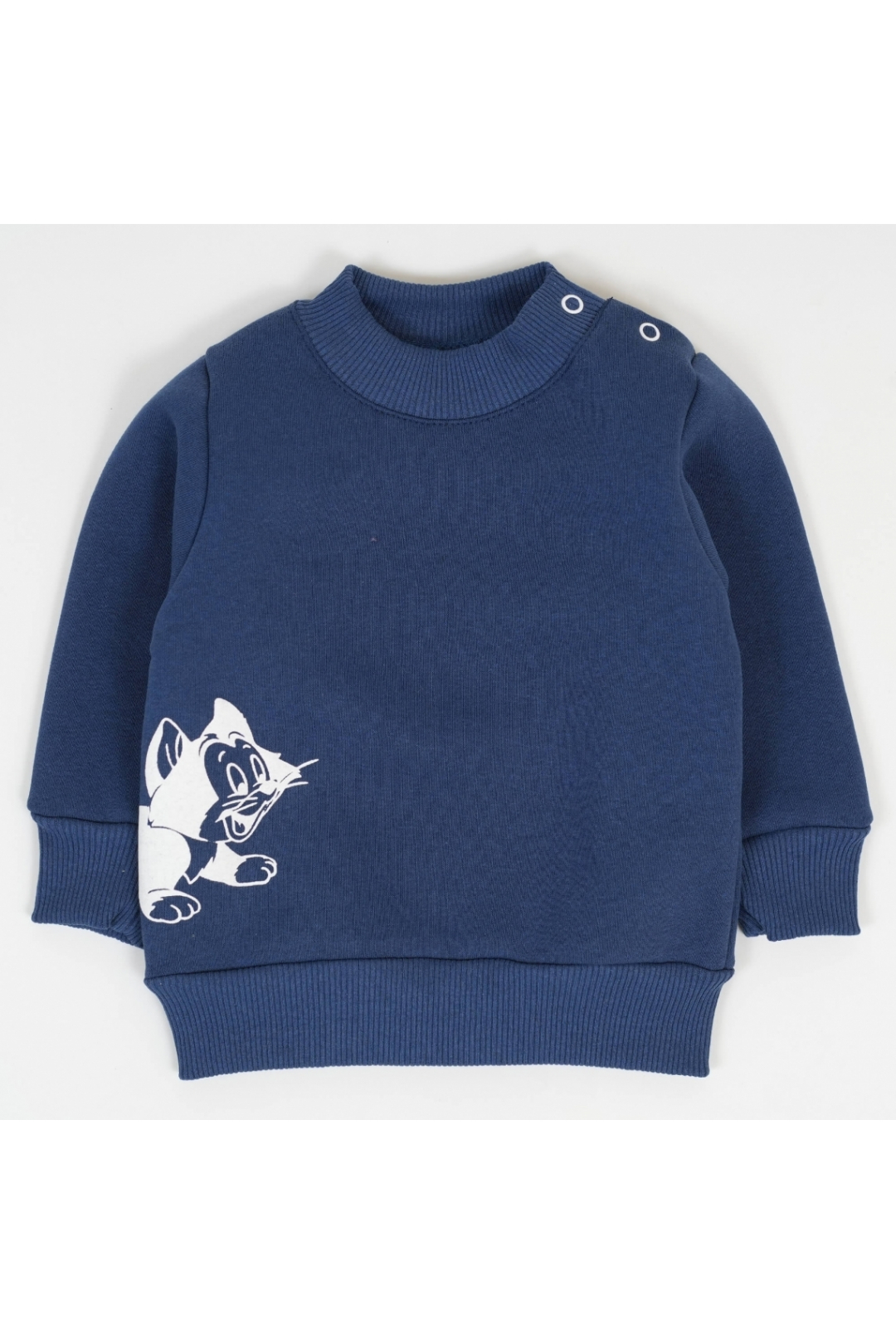 Джемпер для малят індиго трьохнитка на флісі