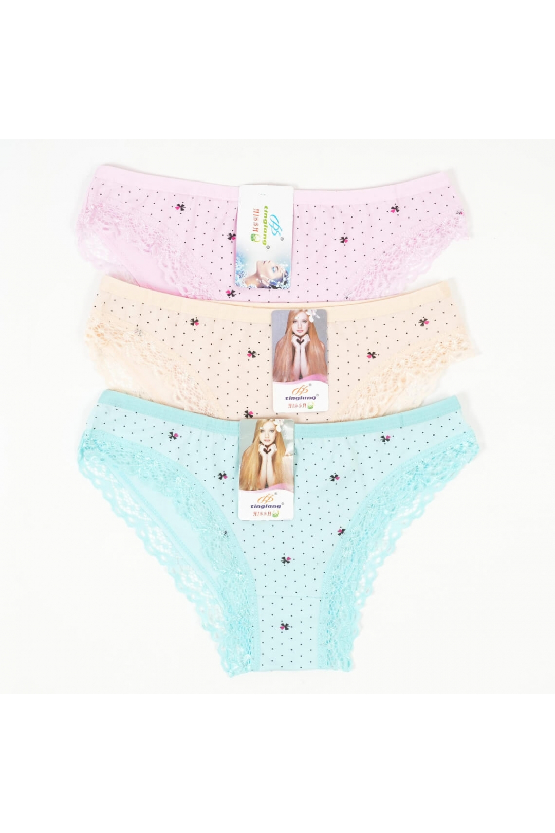 Трусики для дівчинки ментол бавовна