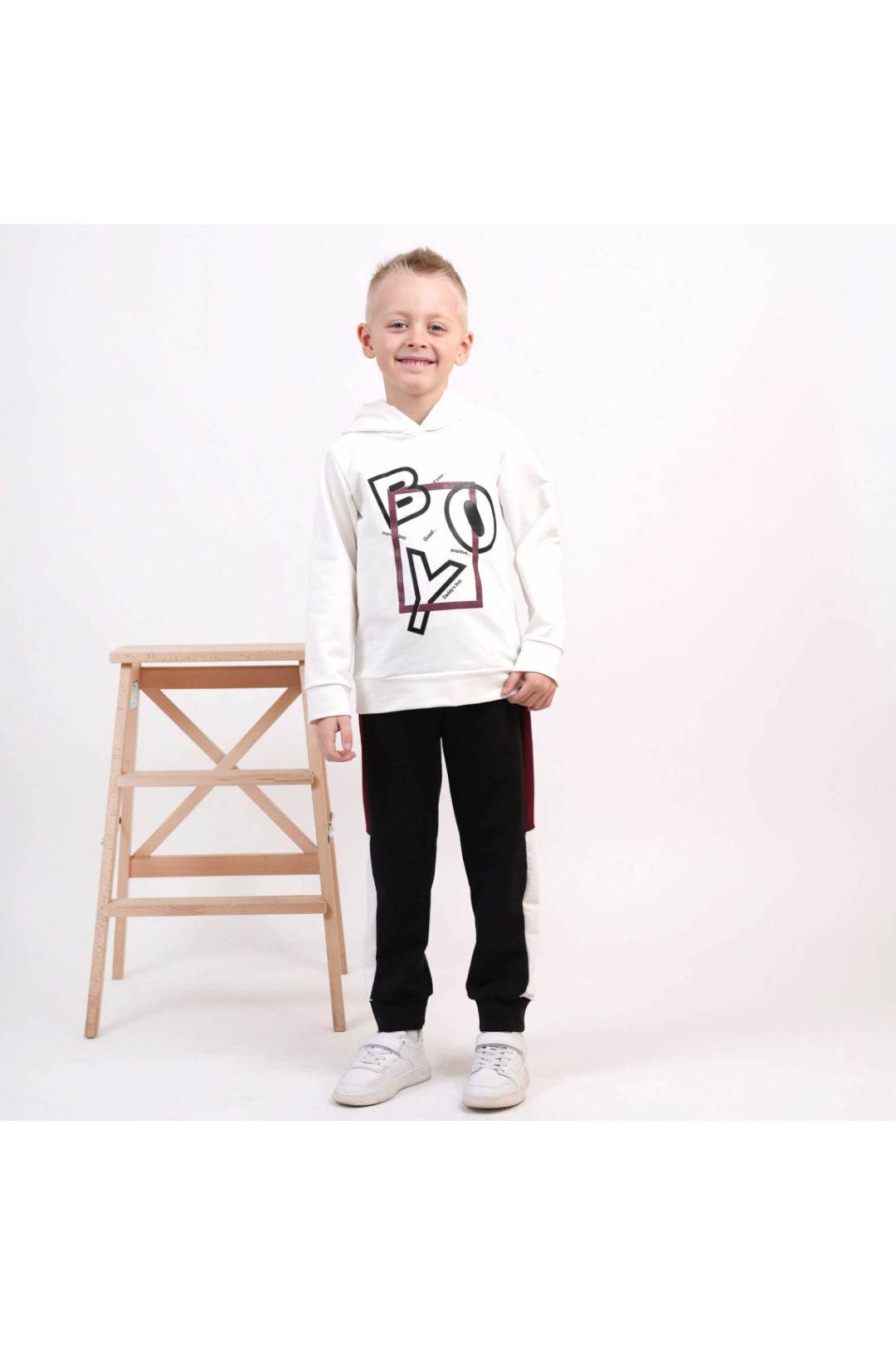 Костюм для хлопчика білий двонитка