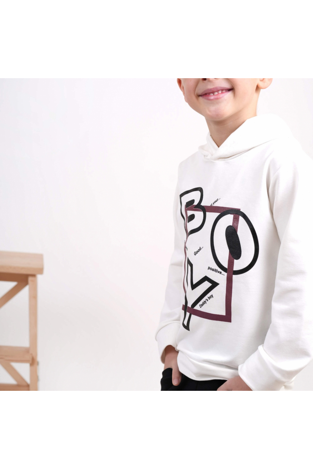 Костюм для хлопчика білий двонитка - 1