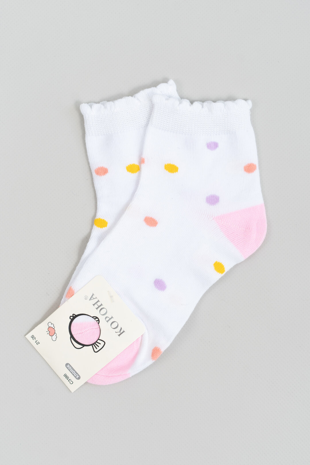 Шкарпетки для дівчинки білий бавовна
