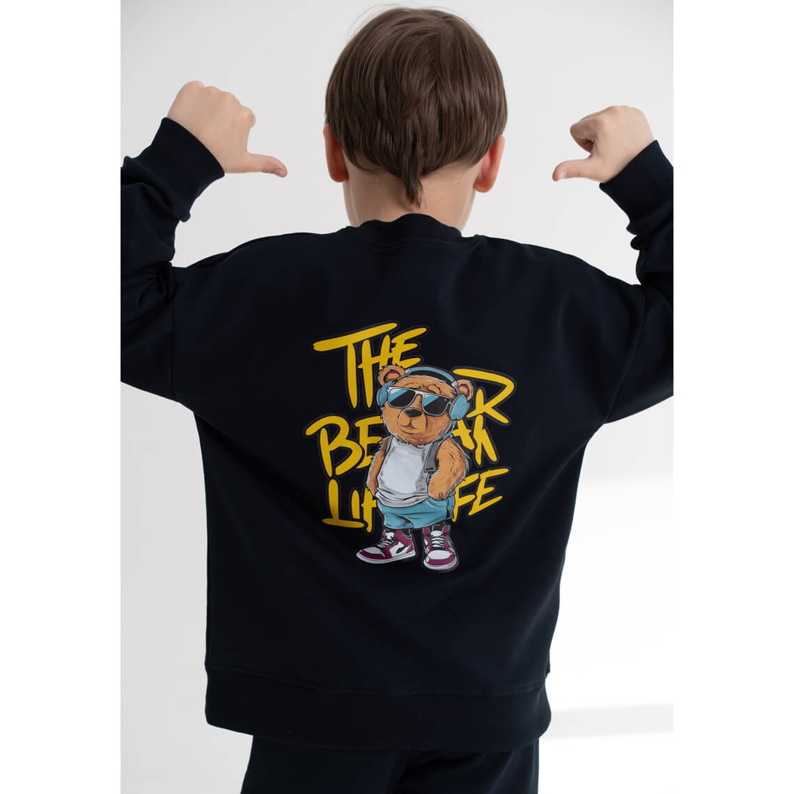 Костюм для хлопчика темно-синій двонитка