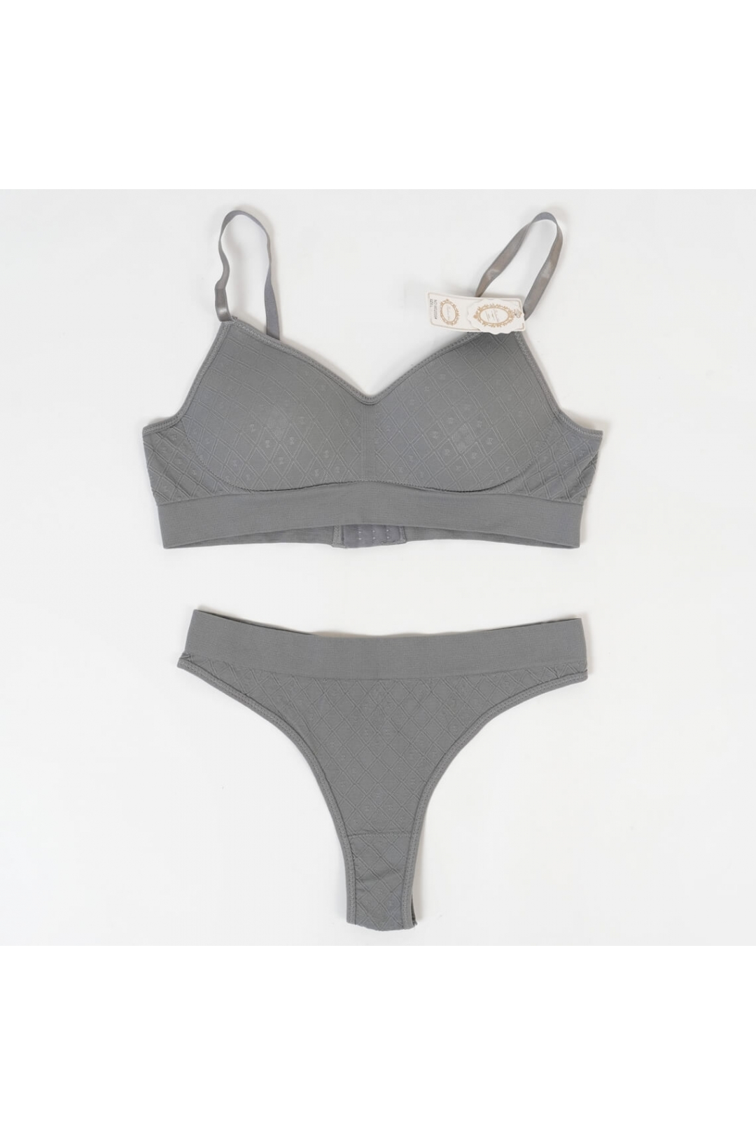 Комплект білизни для жінок графіт еластан