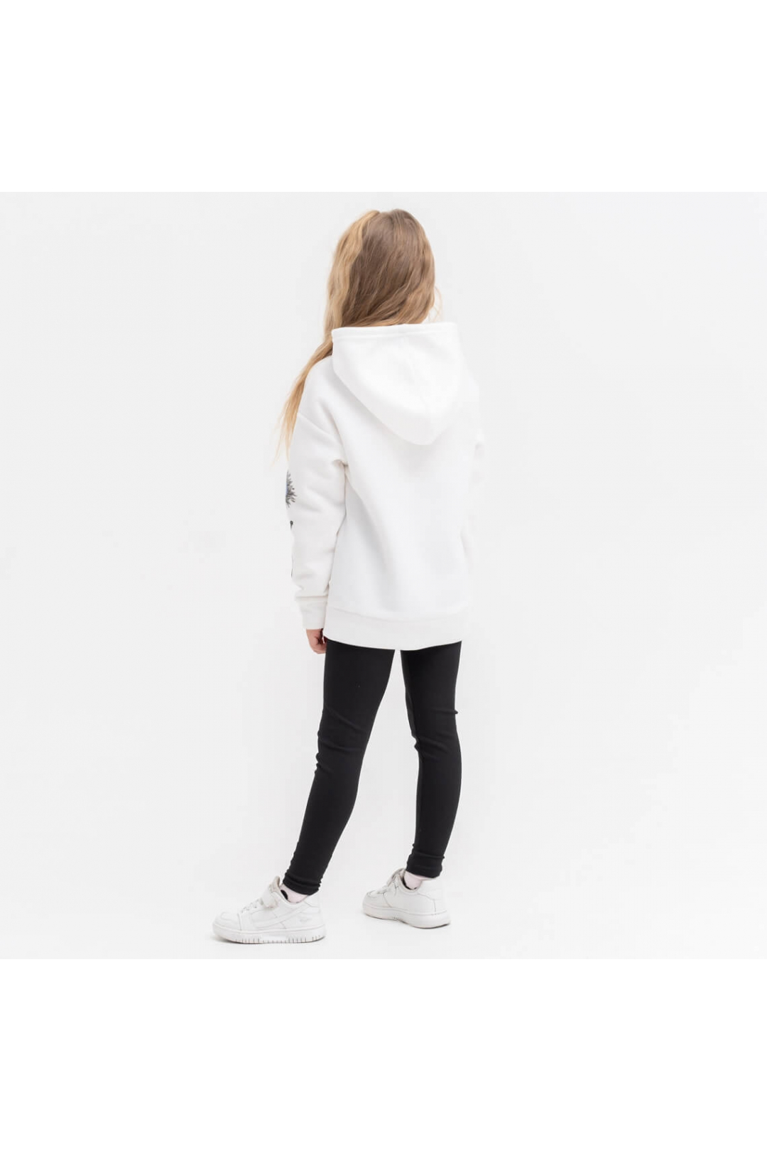 Худі для дівчаток білий фліс