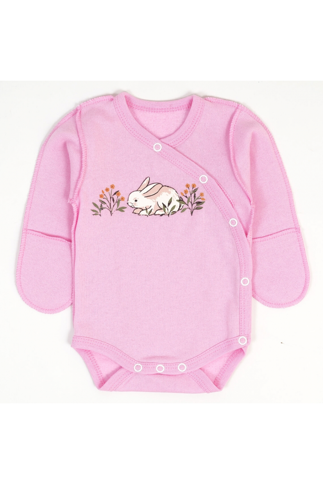 Боді для малят рожевий начіс(футер)