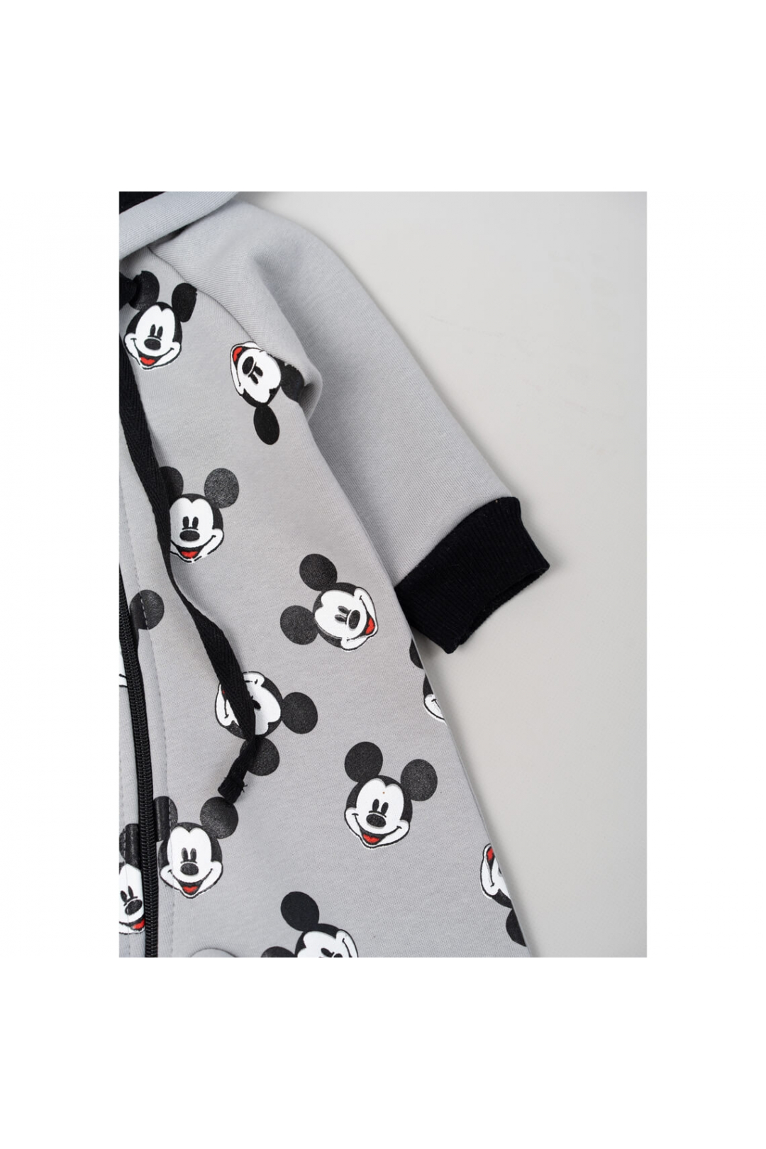 Комбінезон для хлопчика Мікі Маус сірий тринитка на флісі