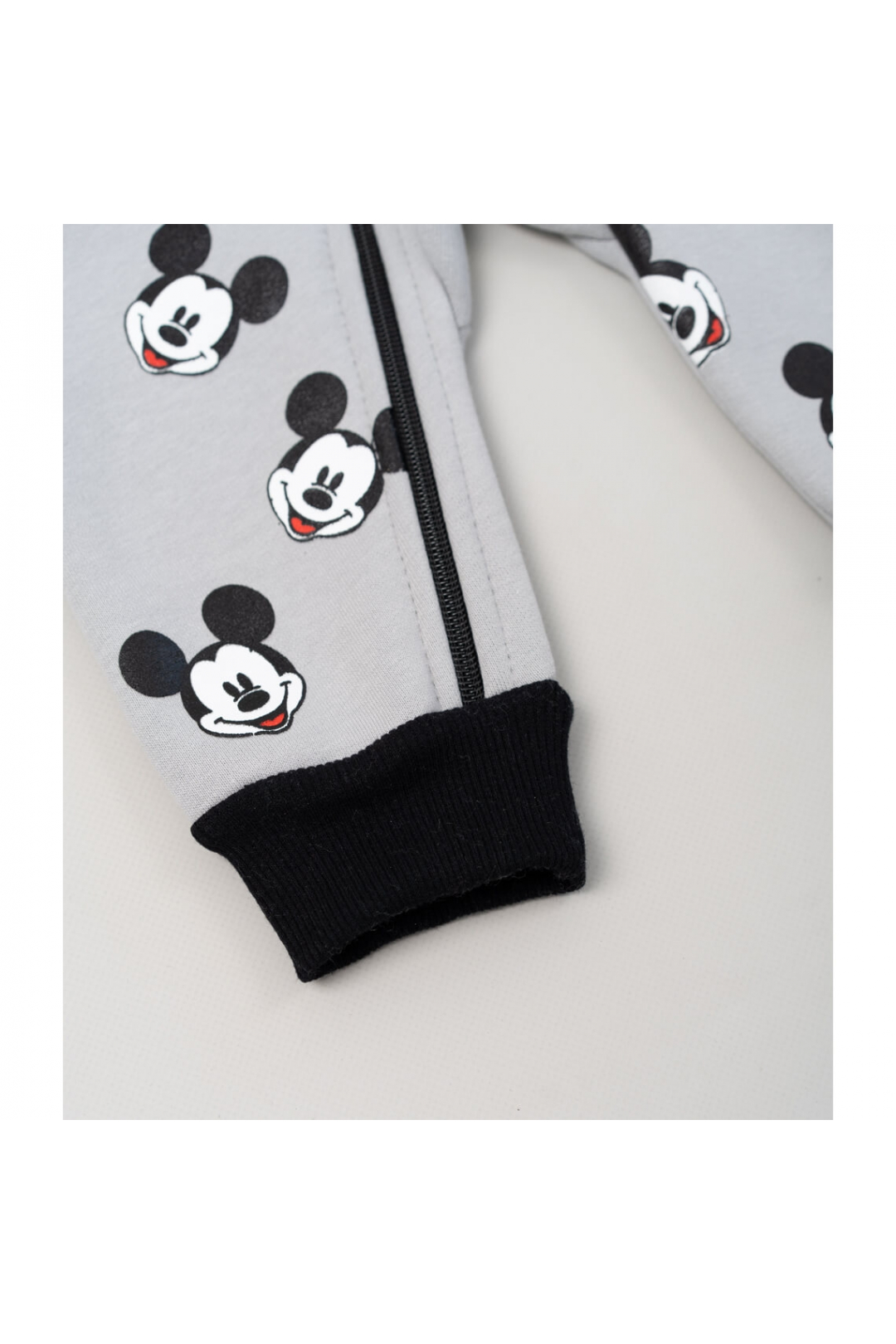 Комбінезон для хлопчика Мікі Маус сірий тринитка на флісі