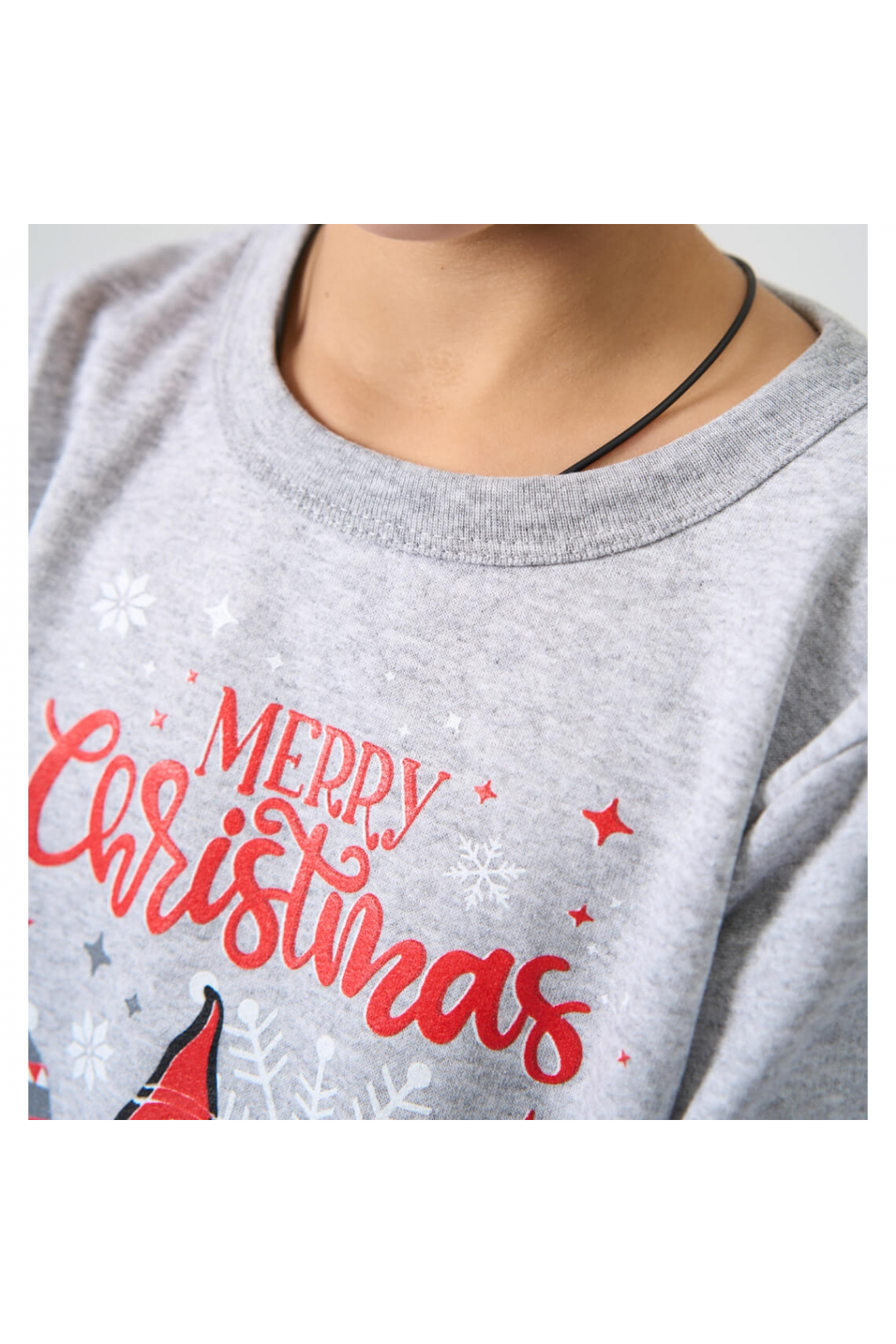 Піжама для хлопчика Гноми сірий начіс (футер)