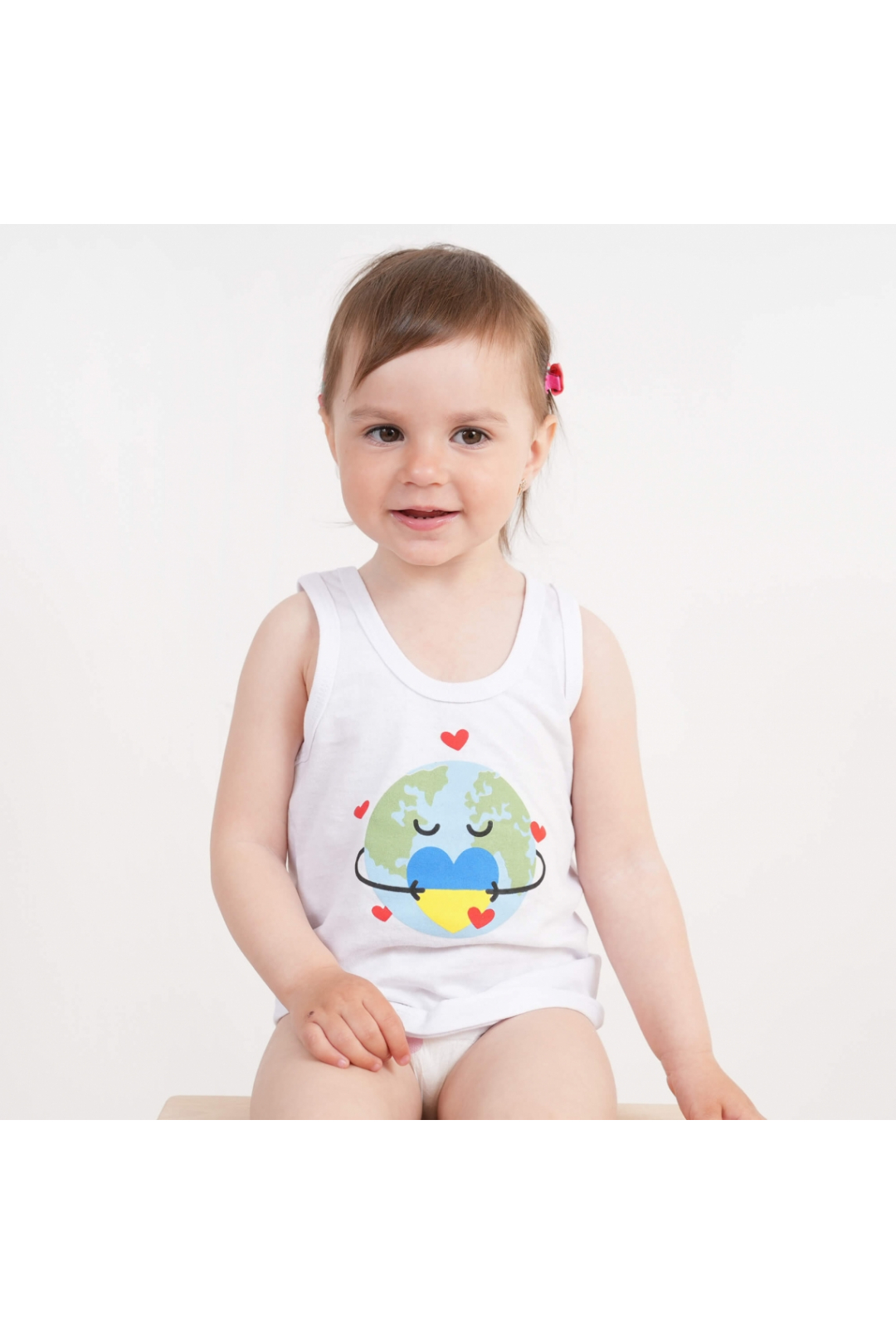 Майка ясельна білий кулір