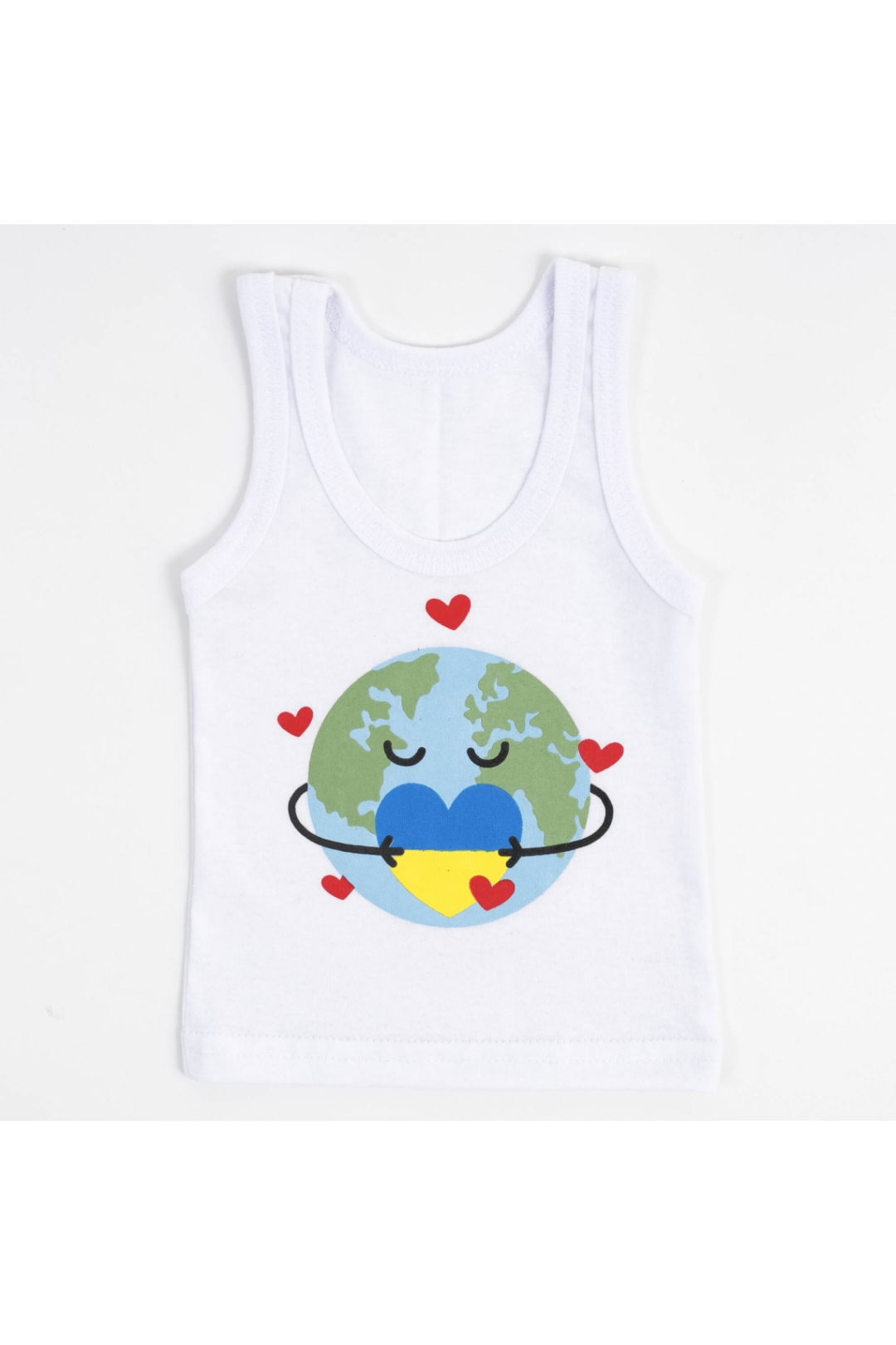 Майка ясельна білий кулір